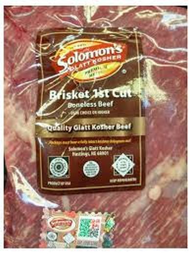 Pack of meat with hologram